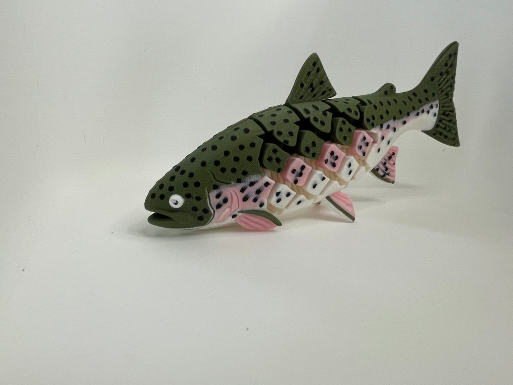Articulated Rainbow Trout – Detailed Fish Figure – product photo
