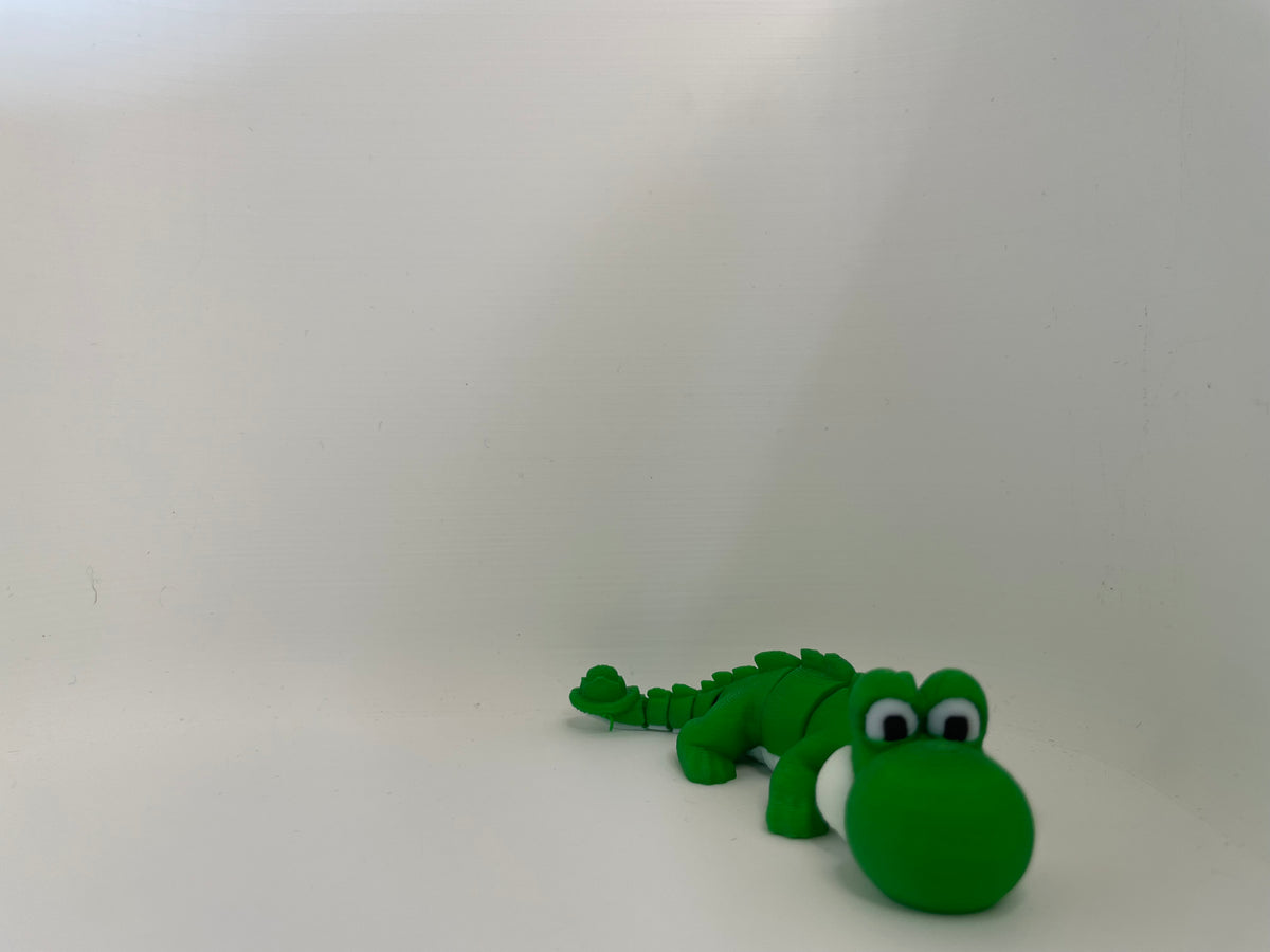Big-Eyed Gator – Articulated Green Figure – additional view