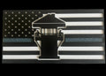 Thin Gray Line Corrections Flag – 3D Printed Wall Art