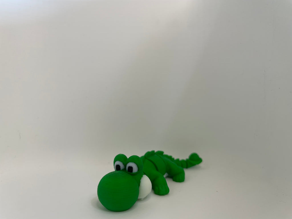 Big-Eyed Gator – Articulated Green Figure – product photo