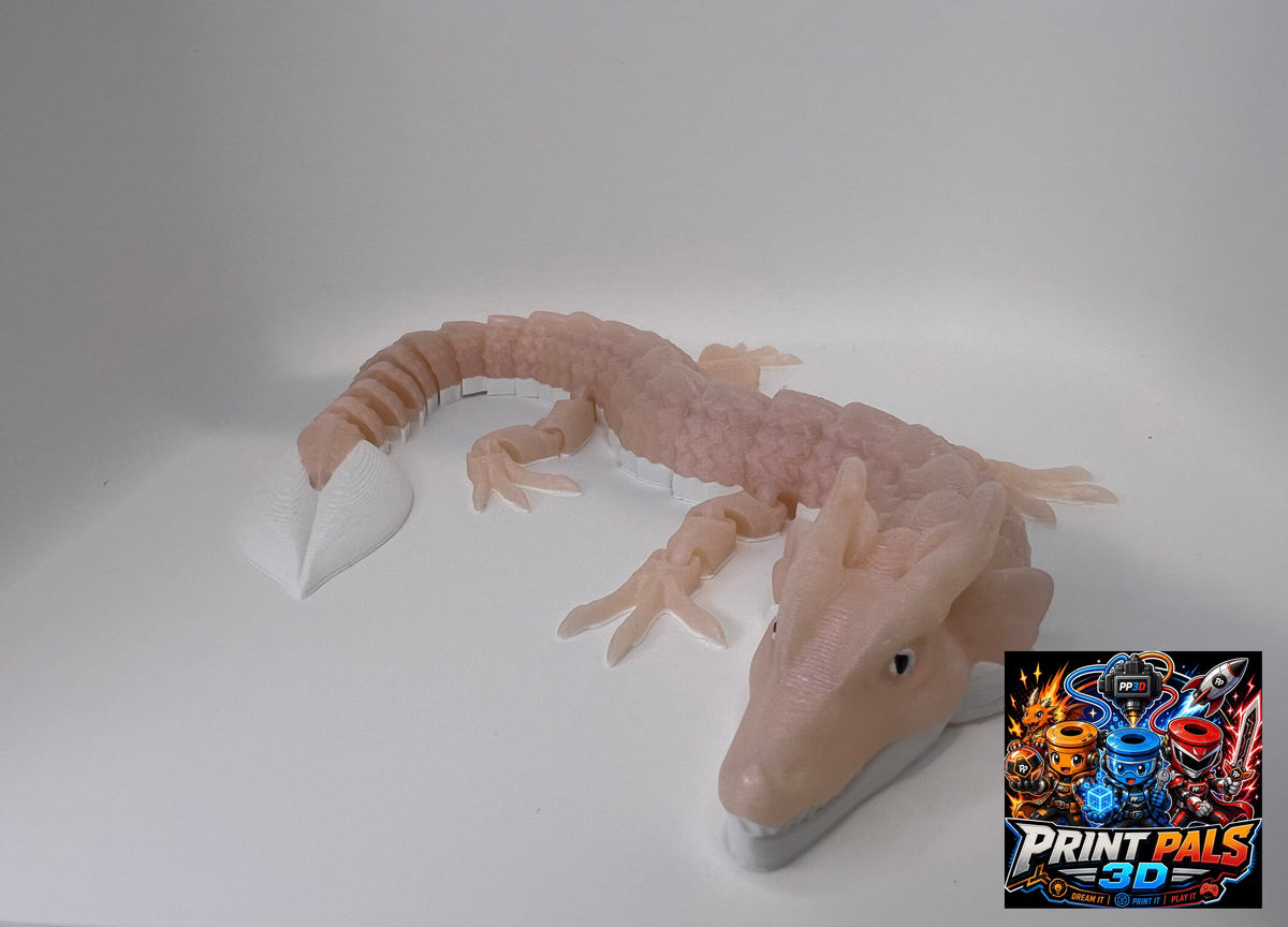 Articulated Glitter Dragon – 3D Printed Flexi Dragon