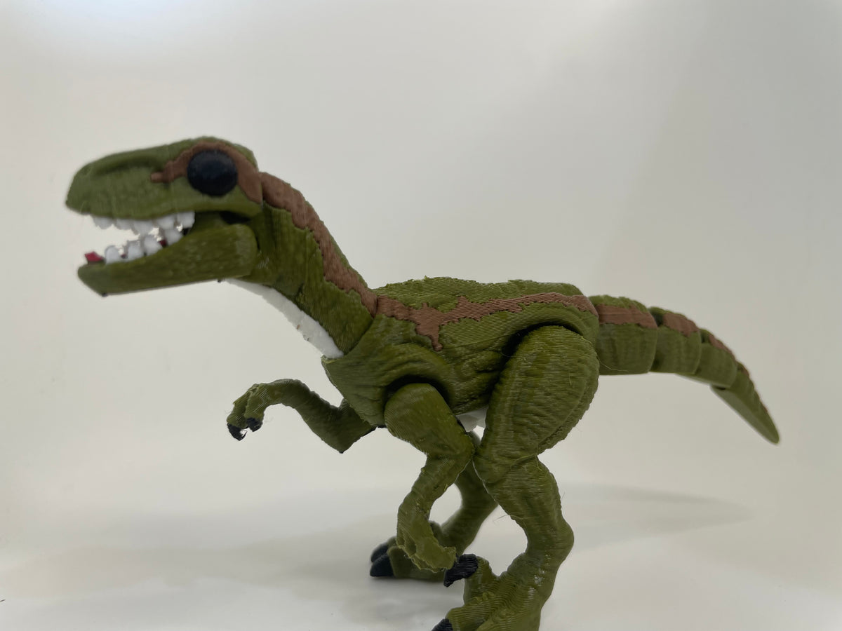 Articulated Green Raptor – Dinosaur Figure – additional view