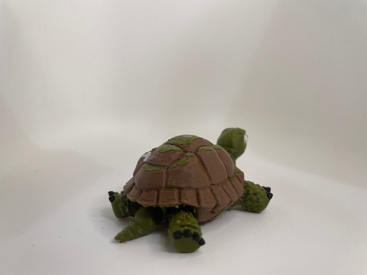Woodland Turtle – Green & Brown Figure – additional view