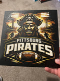 Pittsburg Pirates Football – Custom 3D Printed Wall Art