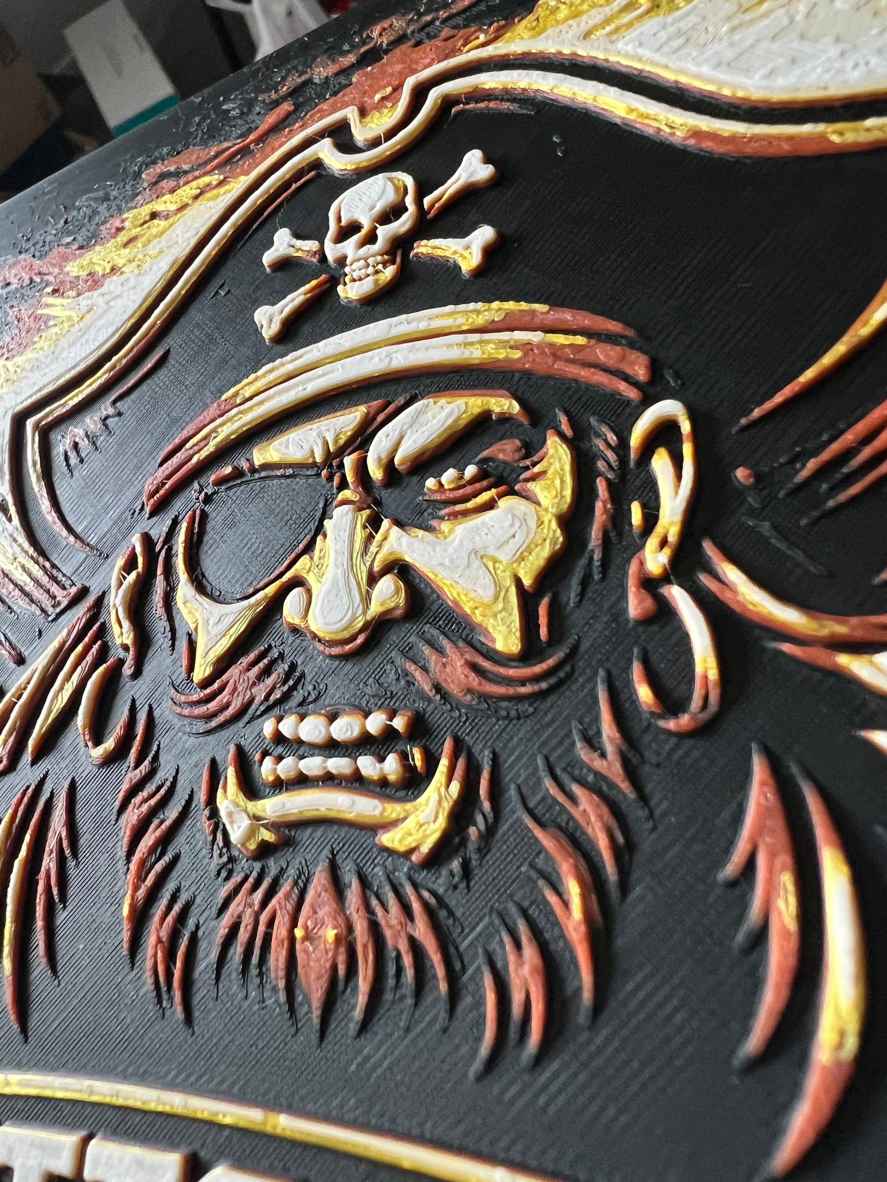 Pittsburg Pirates Baseball – Custom 3D Printed Wall Art
