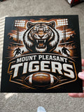 Tiger Football – Custom 3D Printed Wall Art