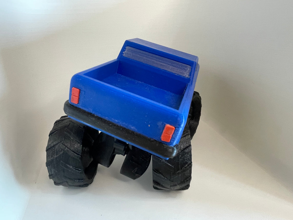 Blue Dump Truck – 3D Printed Model – product photo