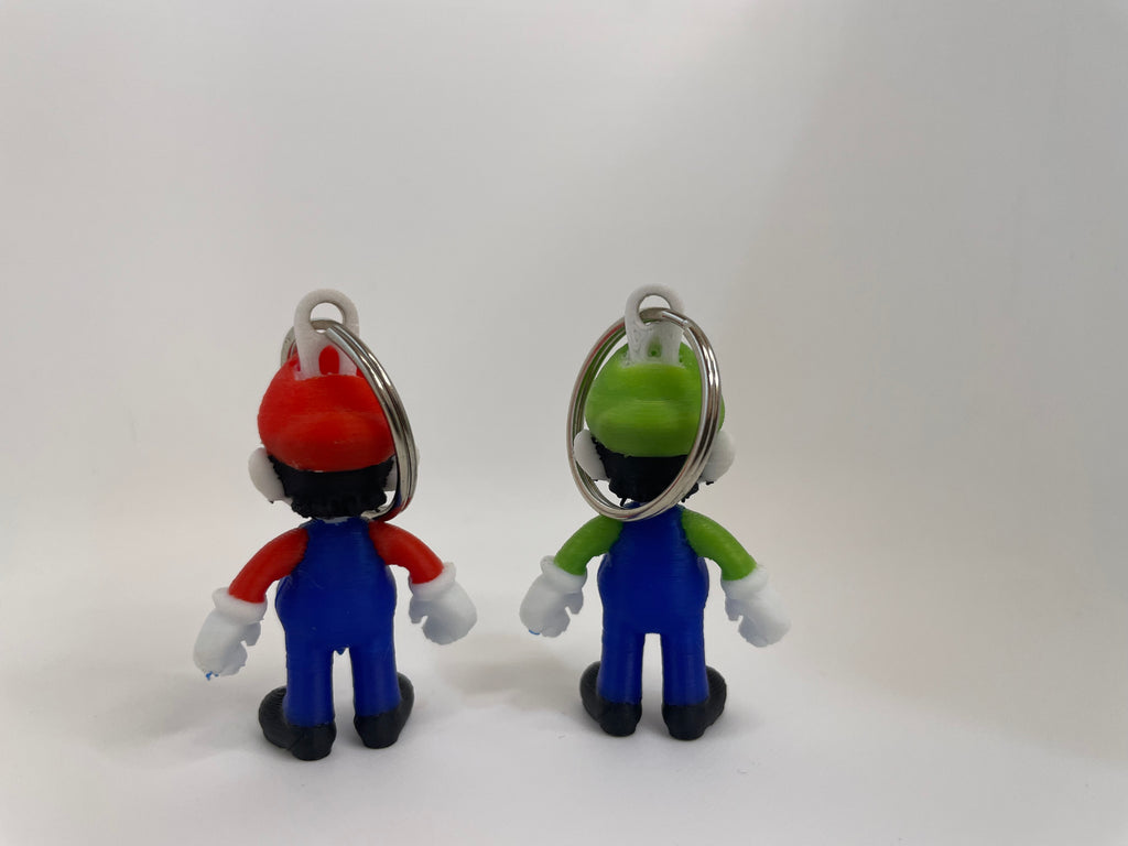 Plumber Character Keychain – Red or Green – product photo