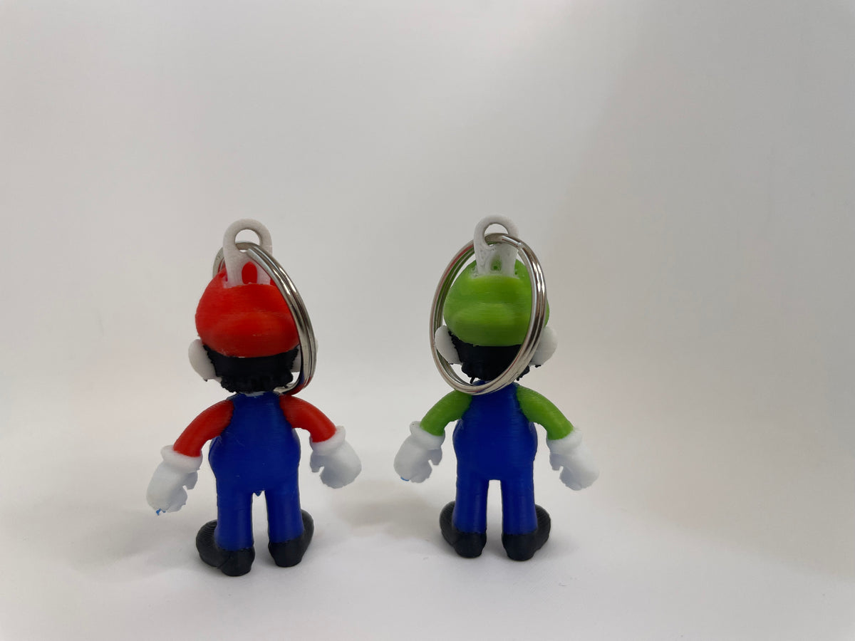 Plumber Character Keychain – Red or Green – product photo