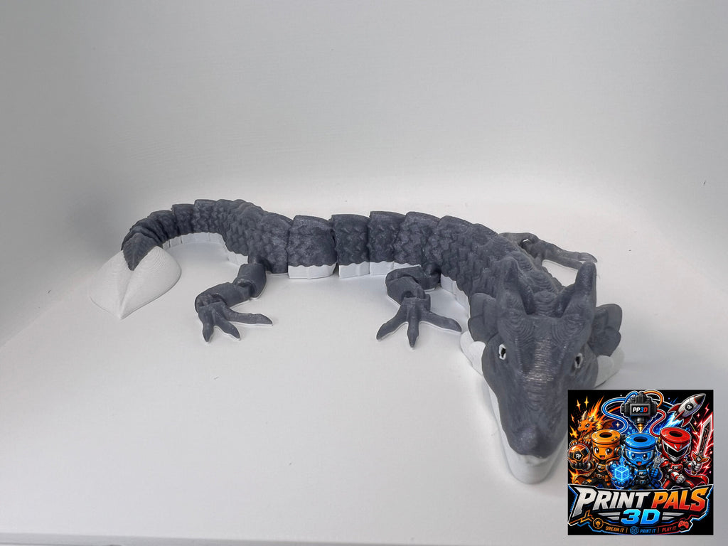 Articulated Glitter Dragon – 3D Printed Flexi Dragon