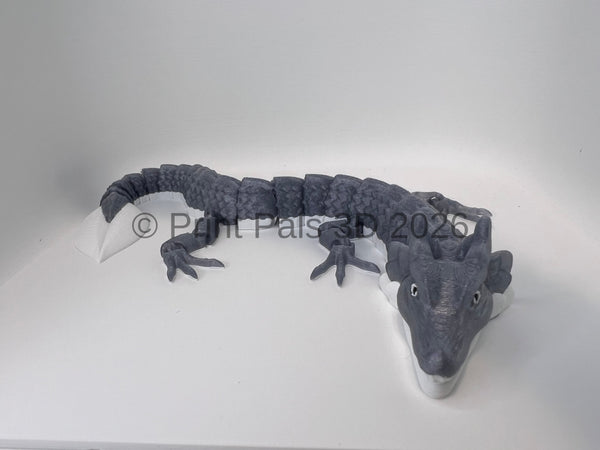 Articulated Glitter Dragon – 3D Printed Flexi Dragon