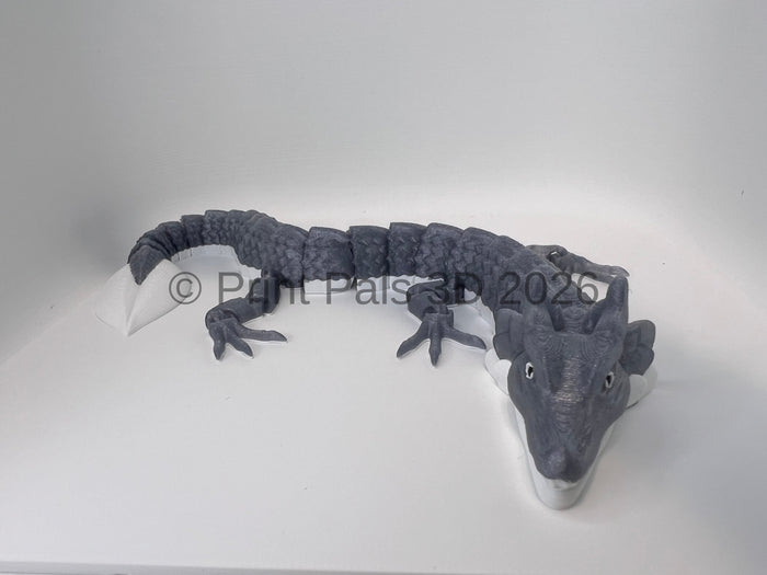 Articulated Glitter Dragon – 3D Printed Flexi Dragon