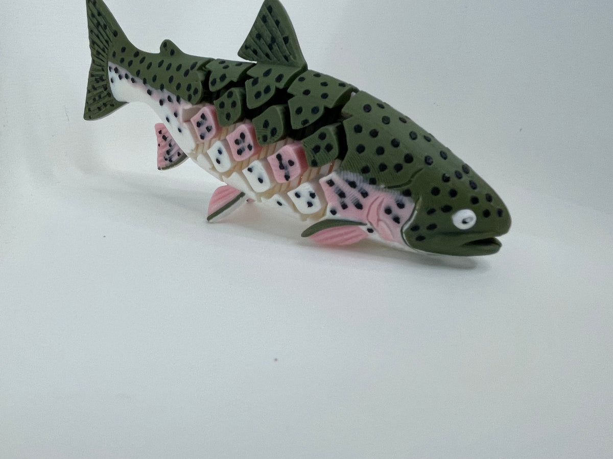 Articulated Rainbow Trout – Detailed Fish Figure