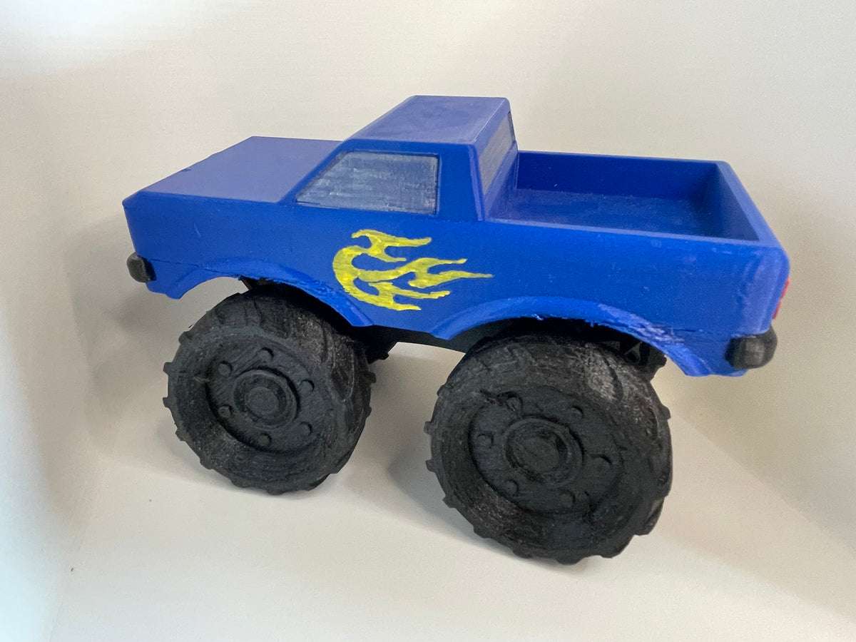 Blue Dump Truck – 3D Printed Model – additional view