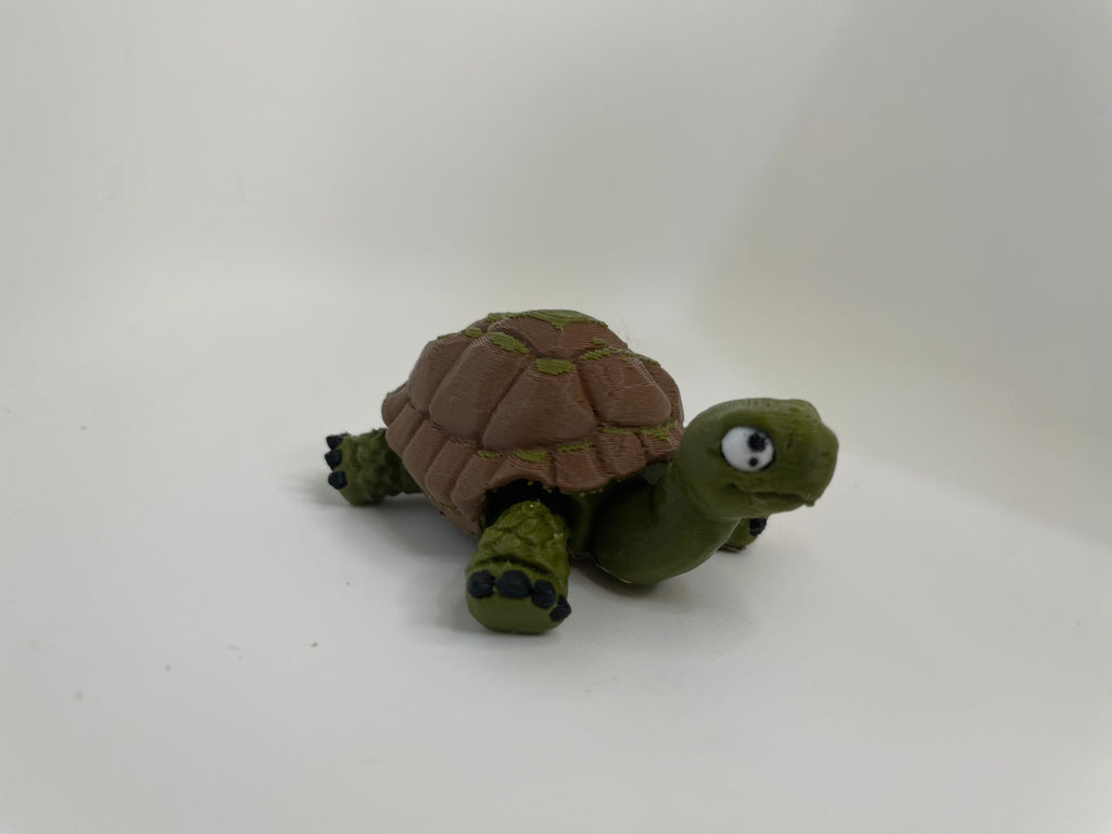 Woodland Turtle – Green & Brown Figure – additional view