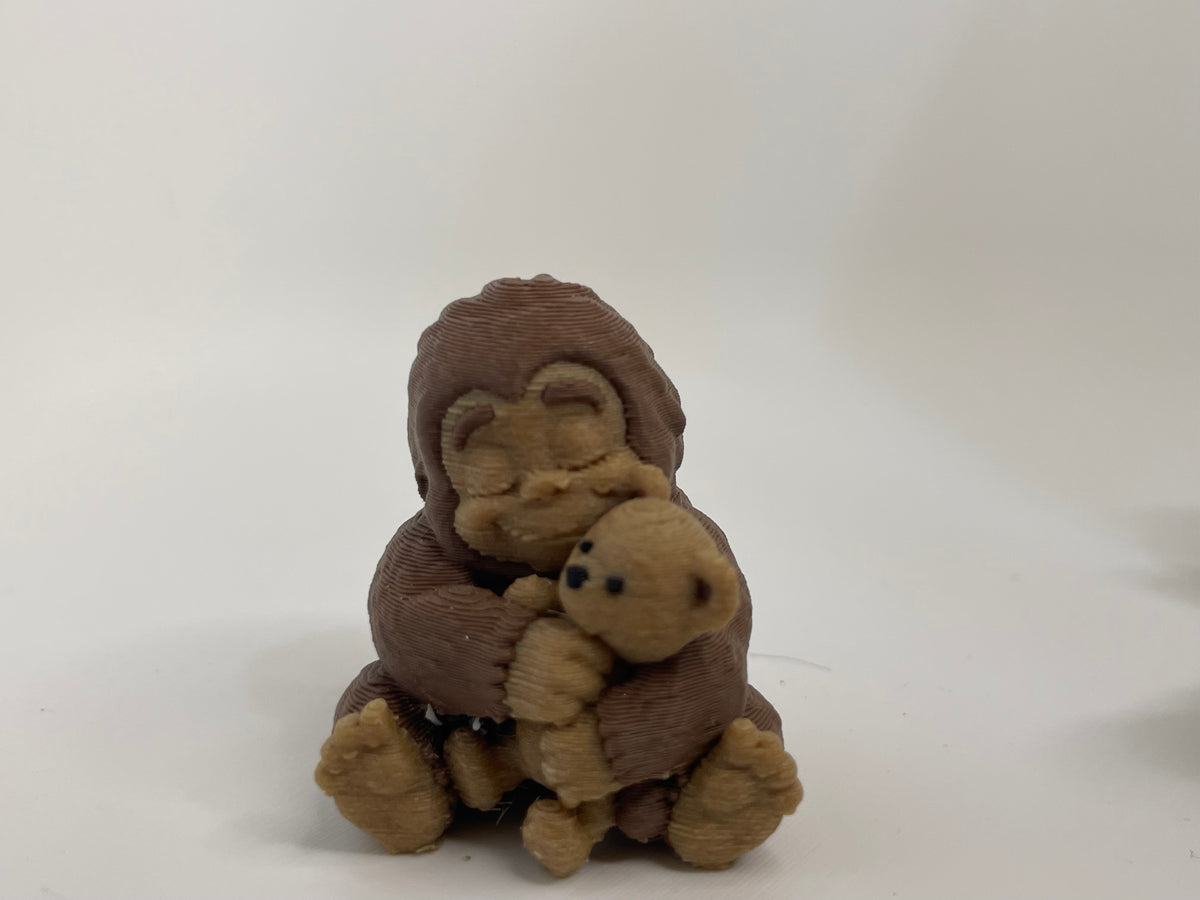 Articulated Monkey – Brown & Cream Figure – product photo