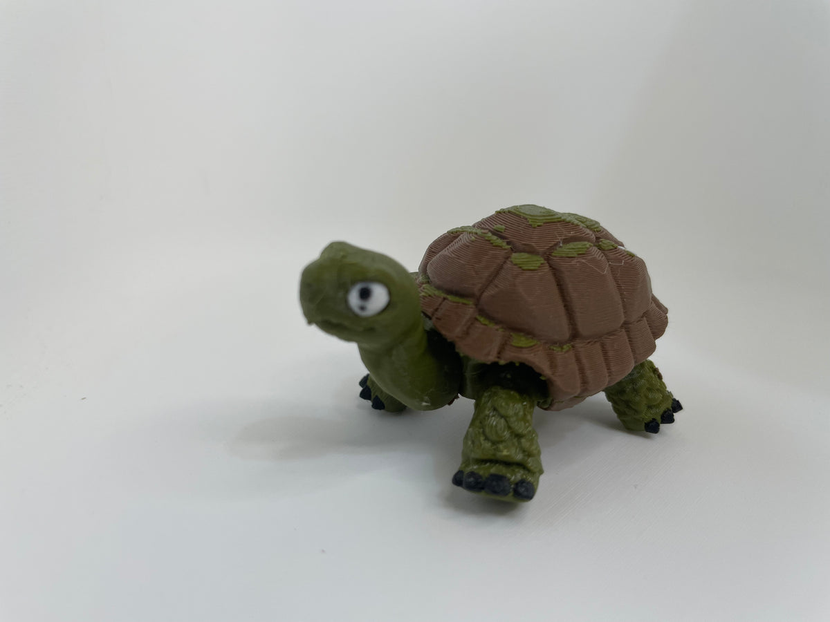 Woodland Turtle – Green & Brown Figure – product photo