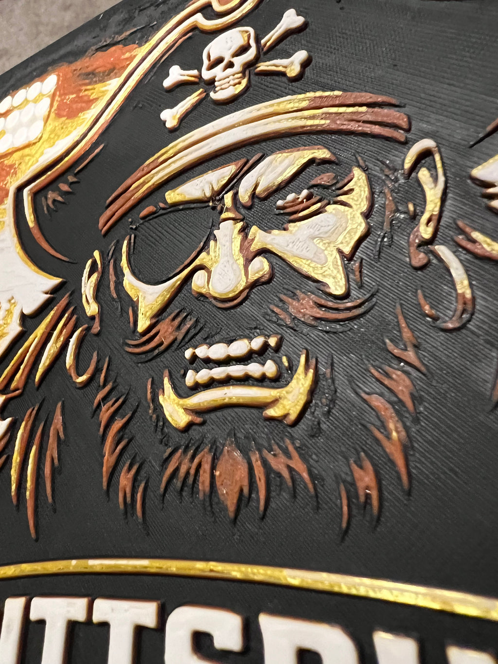 Pittsburg Pirates Football – Custom 3D Printed Wall Art