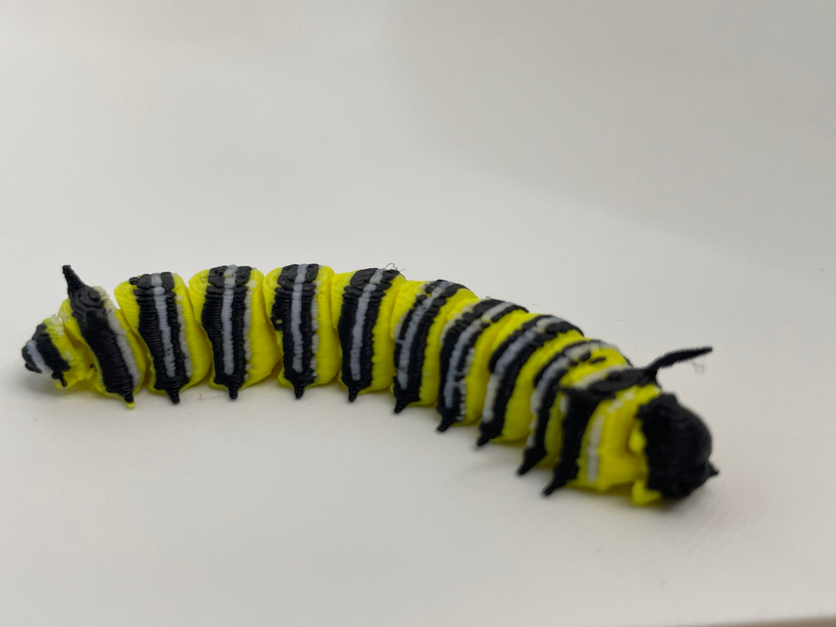 Articulated Caterpillar – Colorful Desk Fidget – additional view