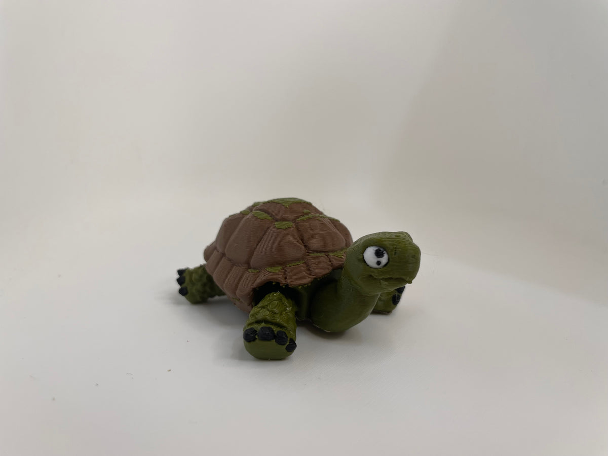 Woodland Turtle – Green & Brown Figure – additional view