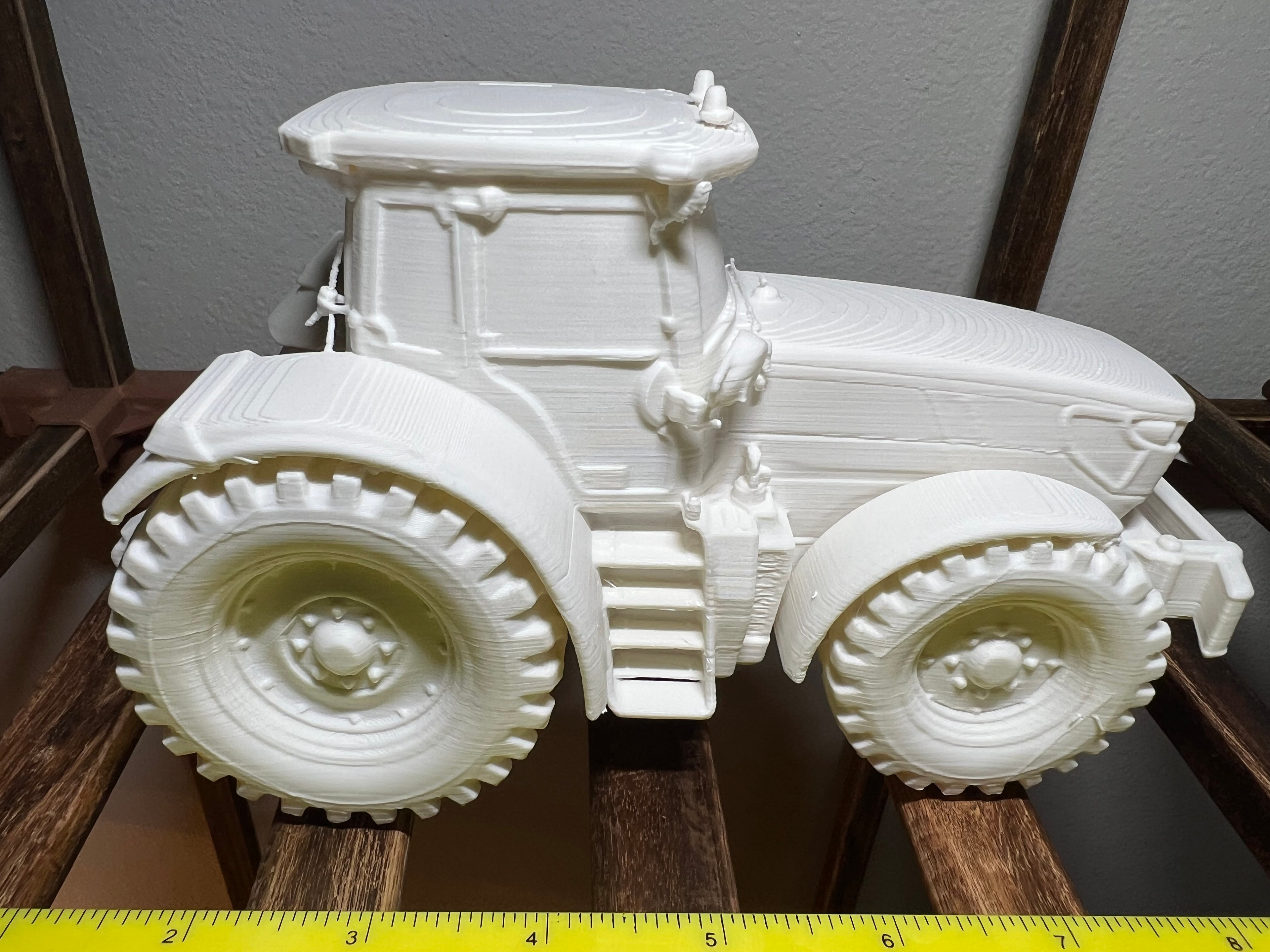 3D Printed Farm Tractor Model – Paintable Display Piece | Paintable
