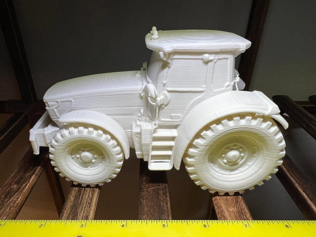 3D Printed Farm Tractor Model – Paintable Display Piece | Paintable
