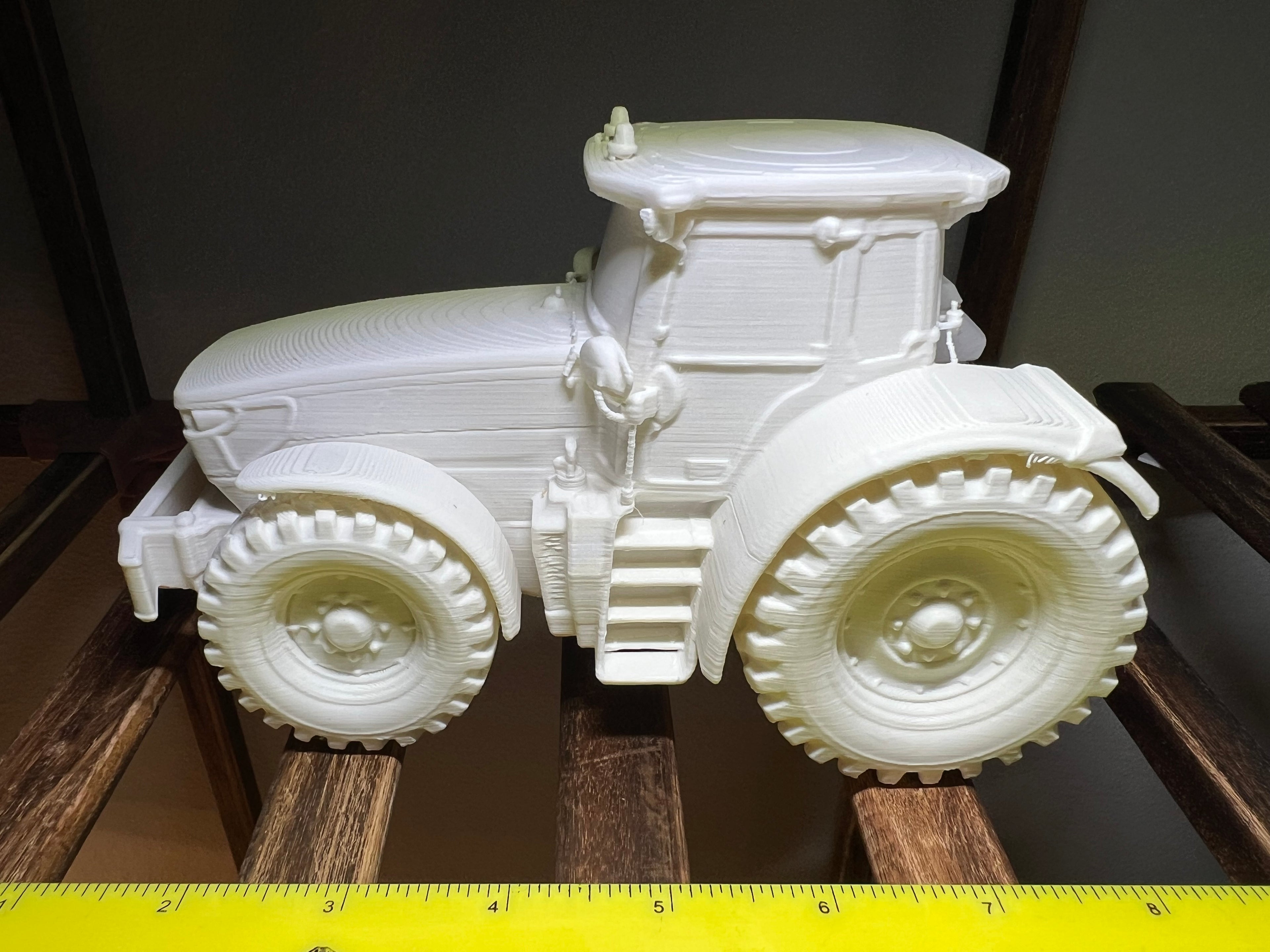 3D Printed Farm Tractor Model – Paintable Display Piece | Paintable