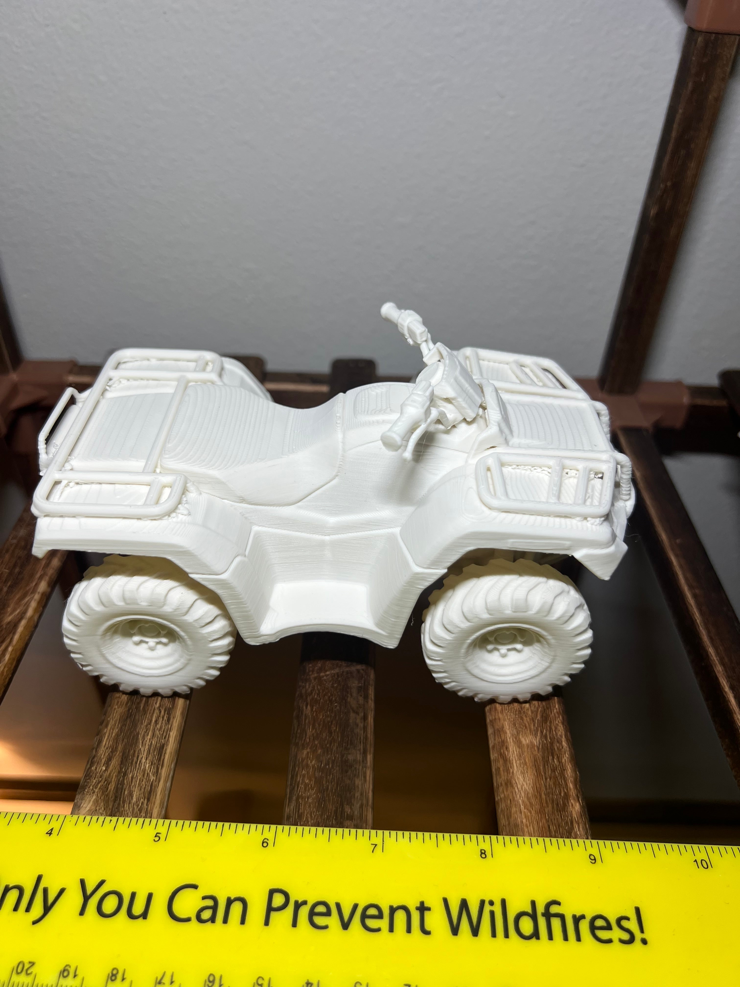 3D Printed ATV Model – Paintable Display Piece